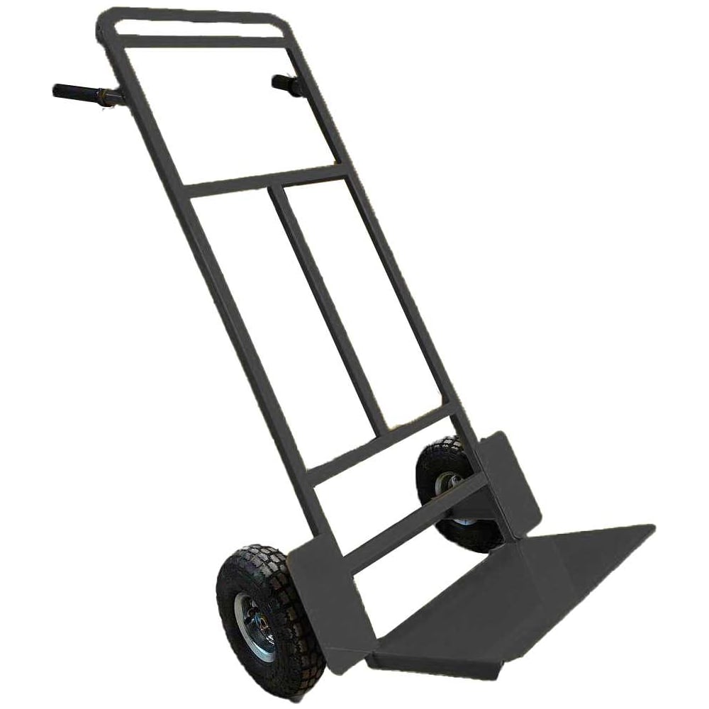 Изображение товара Грузовая ручная тележка droneshub ТГР-250 2х колесная черная