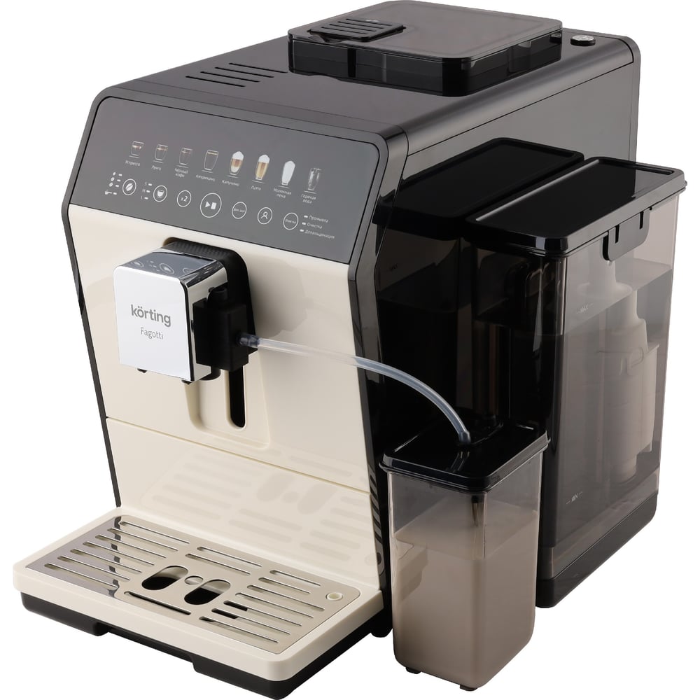 Изображение товара Кофемашина автоматическая Korting KACM 2026 W Fagotti с капучинатором и дисплеем
