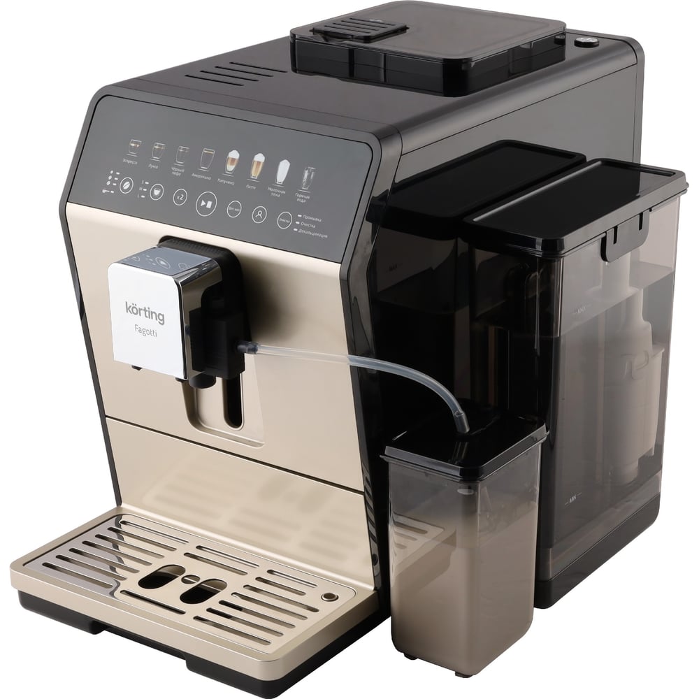 Изображение товара Кофемашина Korting KACM 2026 B Fagotti автоматическая с капучинатором и сенсорным управлением