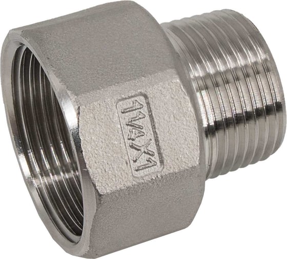Изображение товара Футорка обратная NEWKEY нержавеющая сталь AISI304 DN32 x DN25 (1_1/4x1), (CF8), PN16 NK-FHBN32x25/4