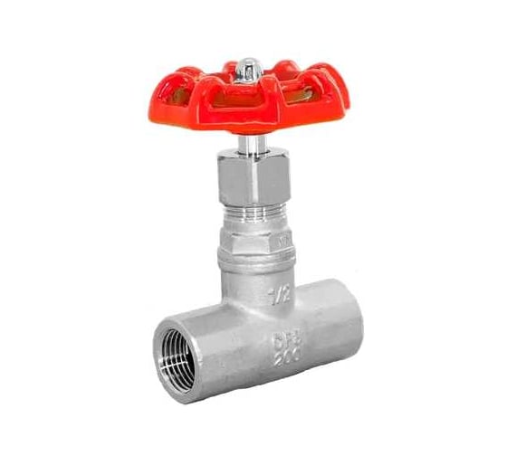 Изображение товара Вентиль запорный NEWKEY муфтовый нержавеющая сталь AISI304 DN40 (1_1/2), (CF8), PN14 NK-ZSm40/4