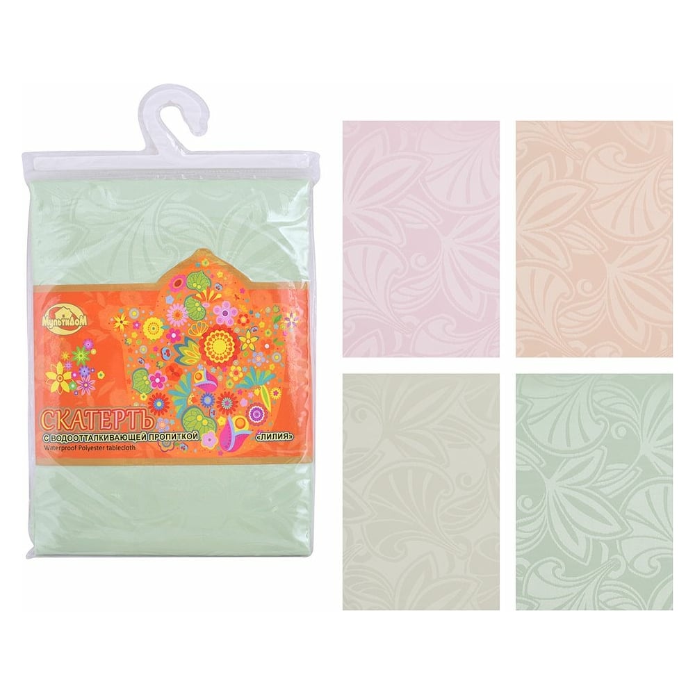 Изображение товара Скатерть МУЛЬТИДОМ Лилия 150х183 см полиэстер водоотталкивающая