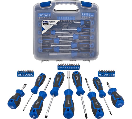 Изображение товара Отвертки в комплекте с битами Scheppach набор 33 предмета Sch-7033С(66030)