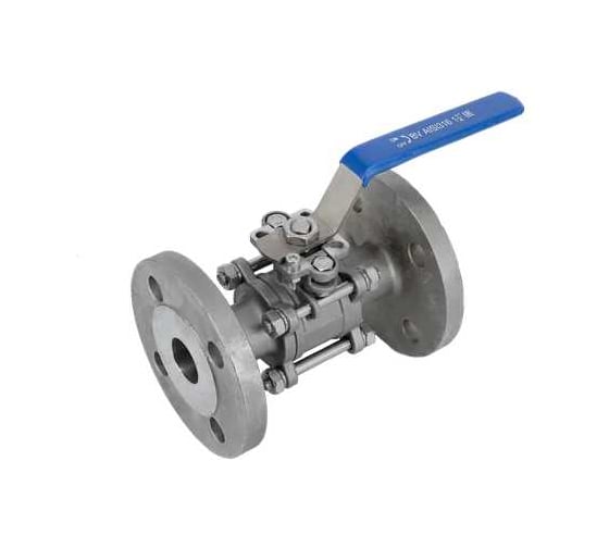 Изображение товара Кран шаровый фланцевый под привод NEWKEY нержавеющий (3PC), AISI316TI DN32 (1_1/4), PN40 NK-BFp32/6ti