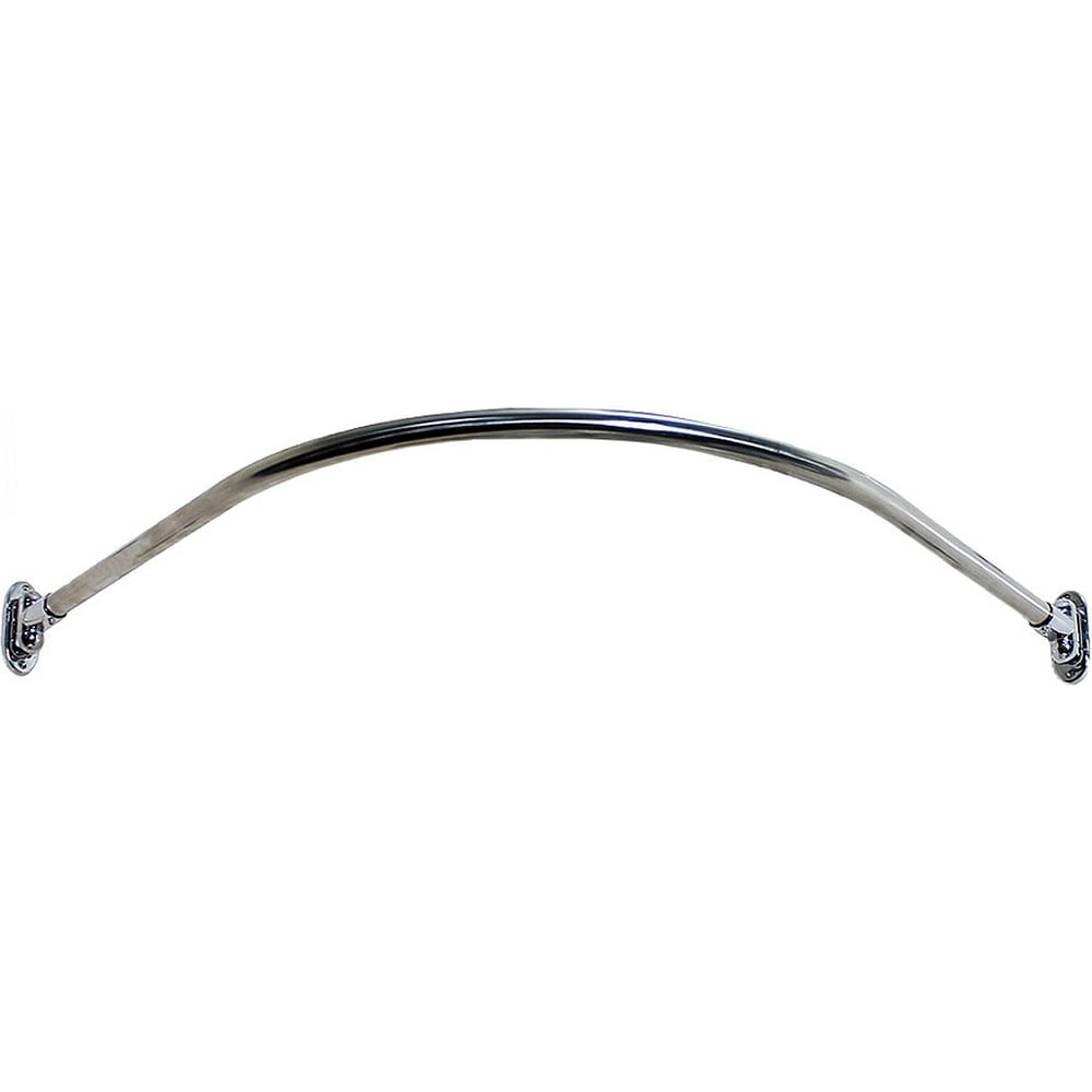 Изображение товара Карниз для ванной угловой GoGo Lux 140х140 П1 усиленный нержавеющая сталь хром