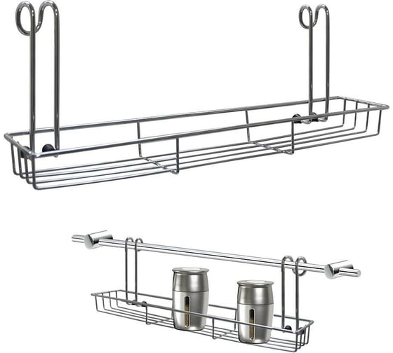Изображение товара Навесная полка для специй МУЛЬТИДОМ на рейлинг 35x7.5x12 см AN52-135
