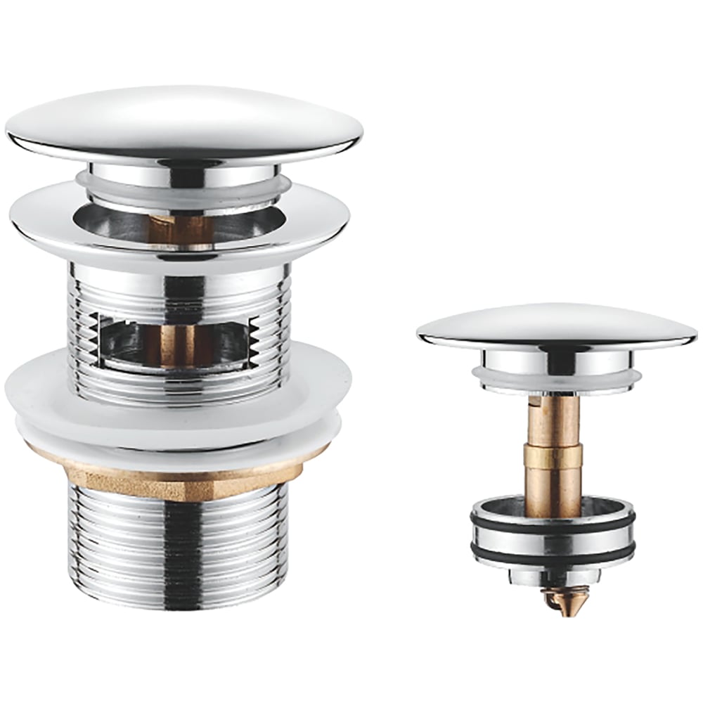 Изображение товара Донный клапан Ledeme L65-1 с переливом хромированный для раковин