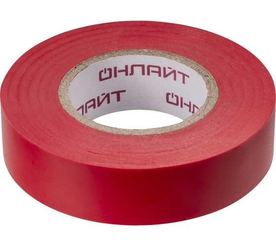 Изображение товара Изолента ОНЛАЙТ OIT-B19-20/R ПВХ, красная, Китай 61881