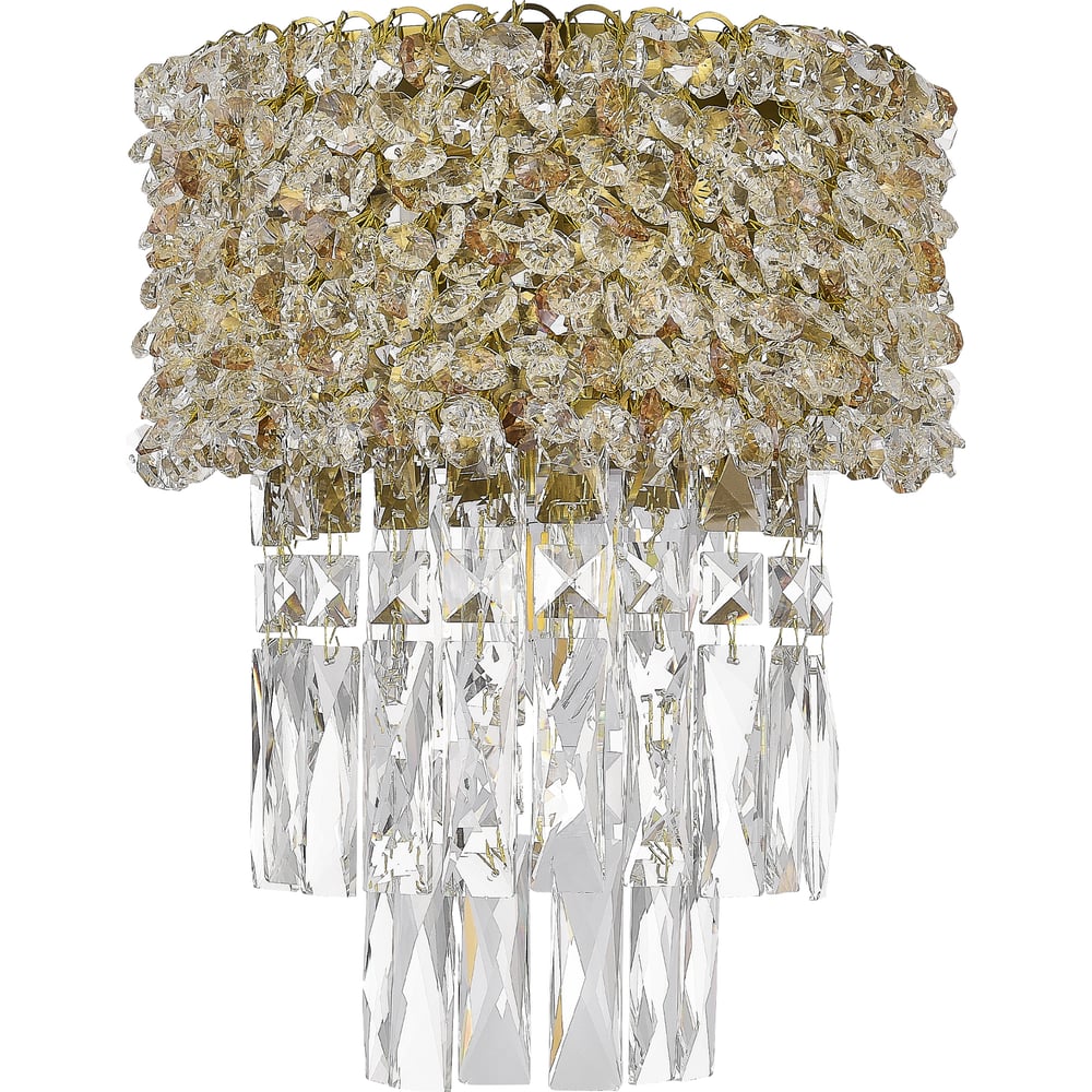 Изображение товара Настенный светильник ST LUCE Латунь/Прозрачный Янтарный E14 2*60W SL1637.301.02