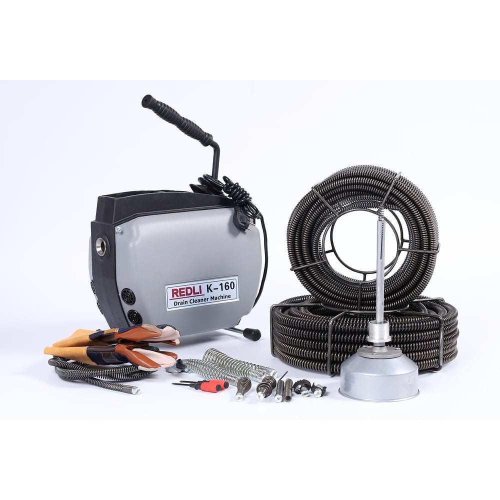 Изображение товара Электрическая прочистная машина REDLI K-160 UNI для труб до 150 мм