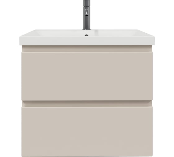 Изображение товара Тумба с раковиной STELLO 60 RUVANN Moduo 60 в ванную подвесная, cappuccino Т.STELLO-CA.П-60П-KIT-MOD