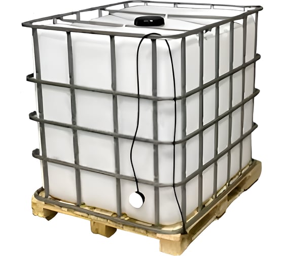 Изображение товара Еврокуб BigTara 1000 л ref чистый пропаренный с подогревом 1 тэн (поддон дерево ref) CN423RR