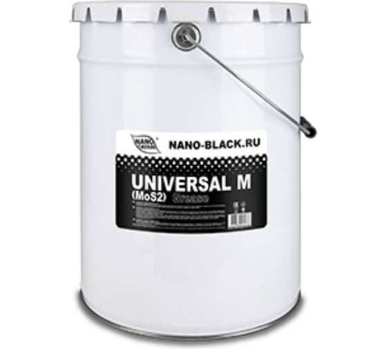 Изображение товара Смазка с дисульфидом молибдена NANO GREASE BLACK UNIVERSAL M MoS2 Grease черная, 18 кг 4980/Ф