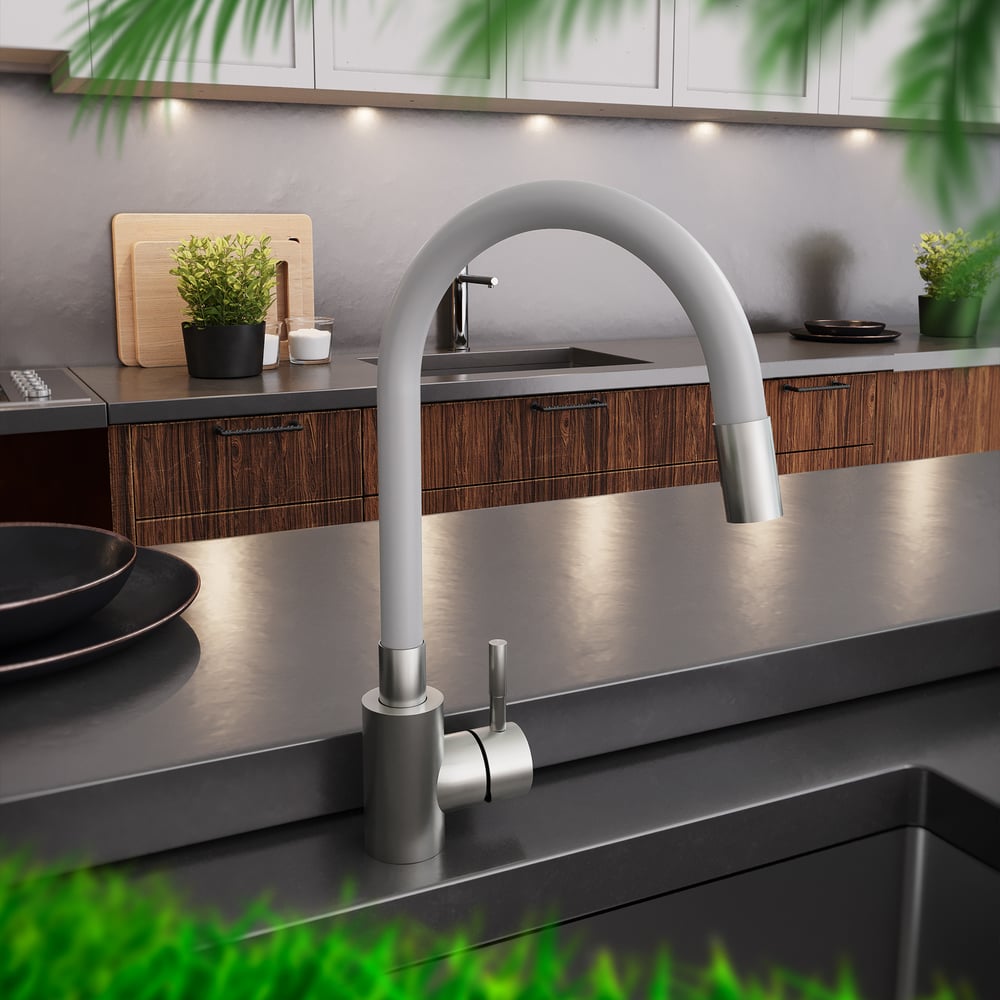 Изображение товара Смеситель для кухни ZARATSU с гибким изливом Z-SK-G-01