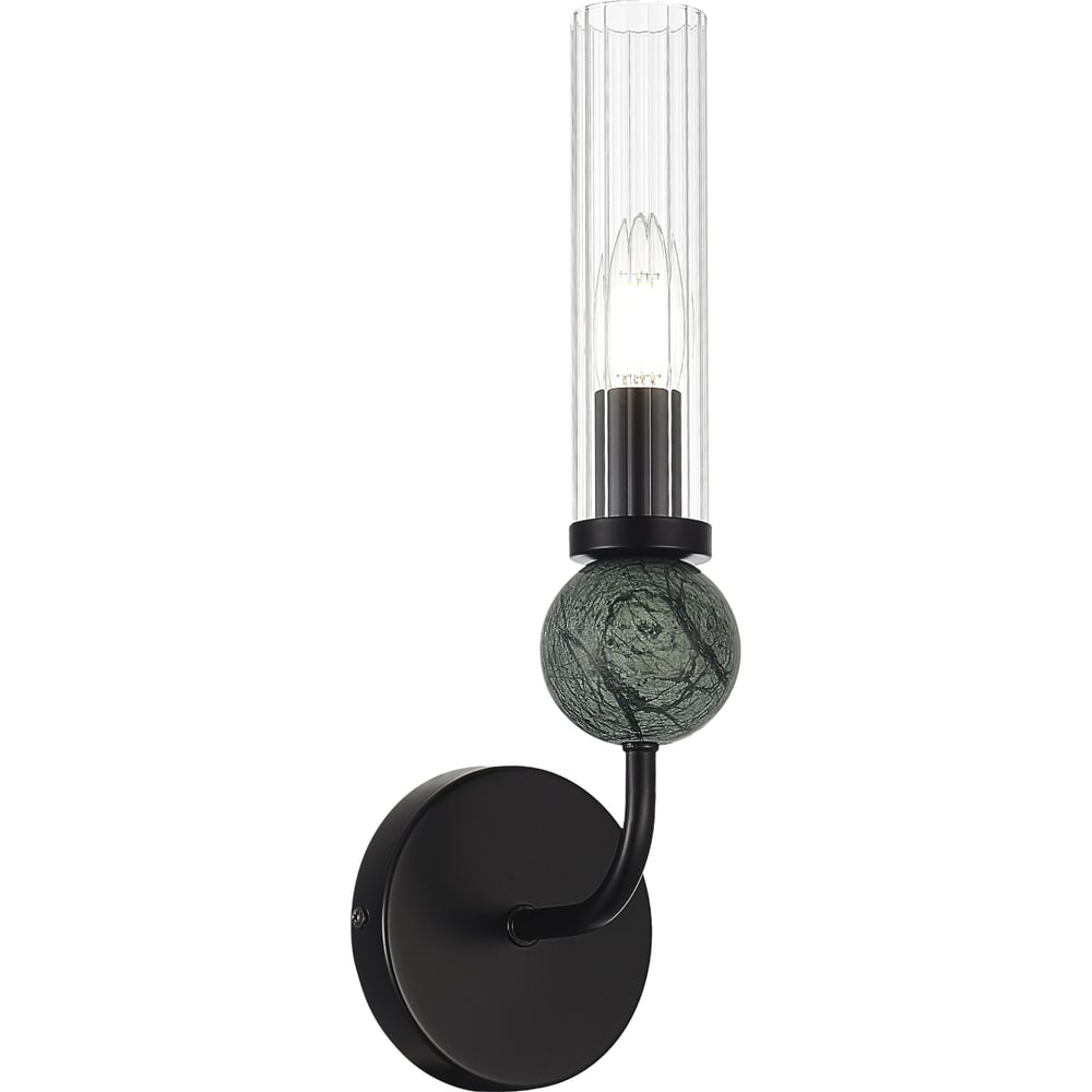 Изображение товара Настенный светильник ST LUCE черный с прозрачным плафоном E14 1*40W