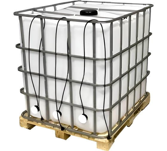 Изображение товара Еврокуб BigTara 1000 л ref чистый пропаренный с подогревом 3 тэна (поддон дерево ref) CN402RR