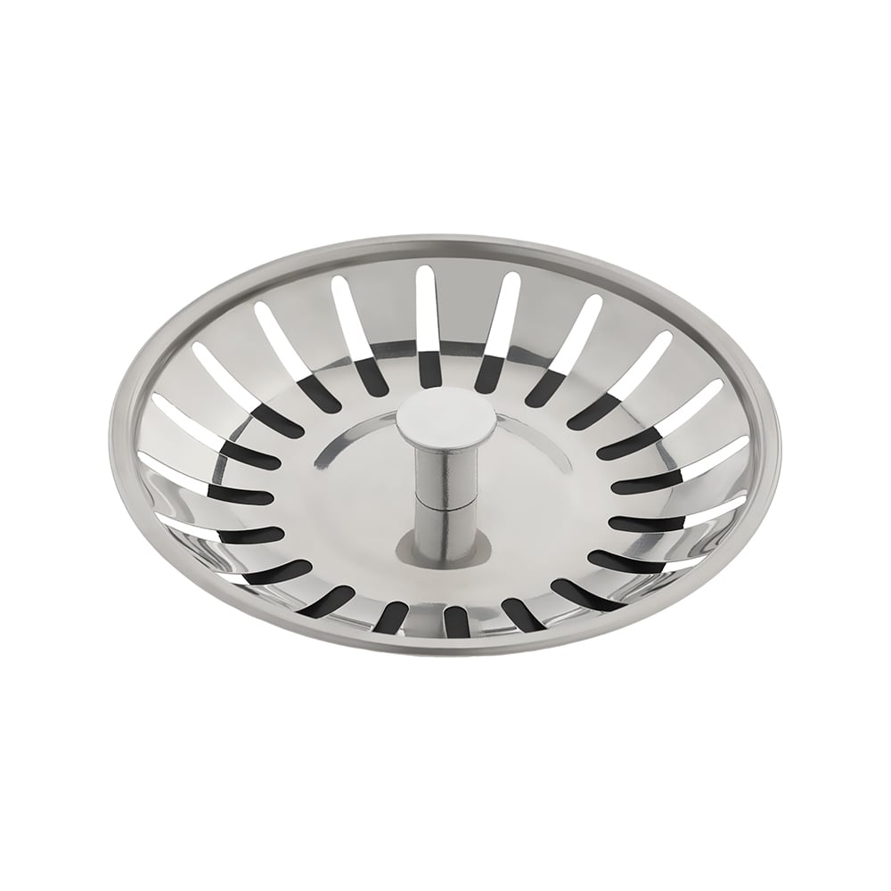 Изображение товара Сменная сеточка-фильтр для кухонной мойки Союз d=77 мм нержавеющая сталь хром