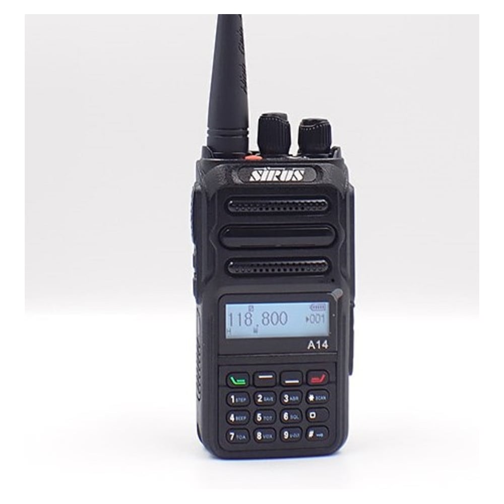 Изображение товара Портативная профессиональная радиостанция SIRUS A14(S) с влагозащитой IP66 и длительным временем ра