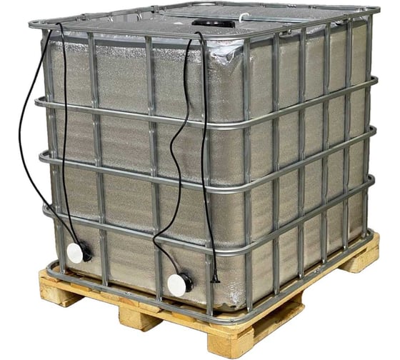 Изображение товара Еврокуб BigTara 1000 л ref чистый пропаренный с подогревом 2 тэна и утеплением (поддон дерево ref) CN401RR