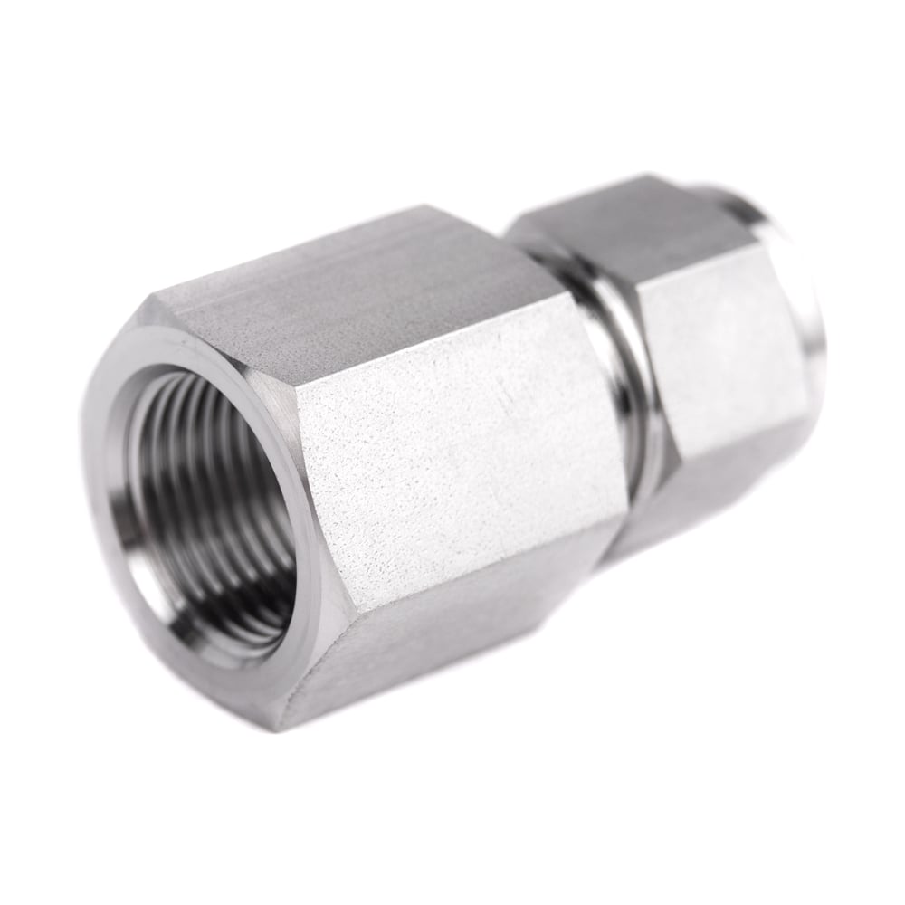 Изображение товара Фитинг прямой РИЗУР с внутренней резьбой M20x1.5 SS316 12 мм профессиональный