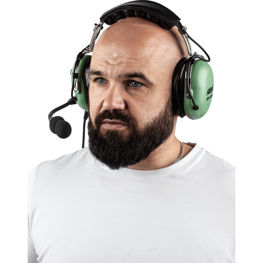 Изображение товара Гарнитура HD- SIRUS 3000K наушники с пластиком и металлом, зеленый и черный цвет