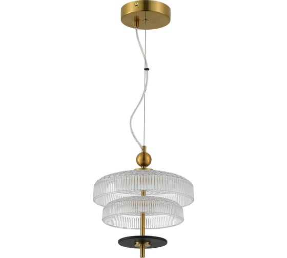 Изображение товара Светильник подвесной ST LUCE Латунь/Прозрачный, Латунь LED 1*8W 3000K SL6122.313.01