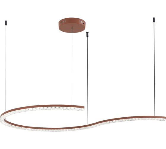 Изображение товара Светильник подвесной ST LUCE терракотовый/прозрачный LED 1*65W 4000K SL1018.603.01