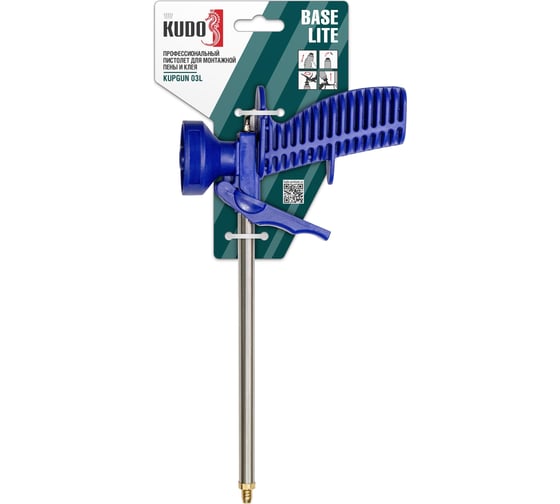 Изображение товара Профессиональный пистолет для монтажной пены и клея KUDO BASE LITE KUPGUN03L