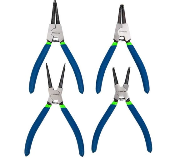 Изображение товара Набор съемников стопорных колец Zentor 4 шт. ZT04001M