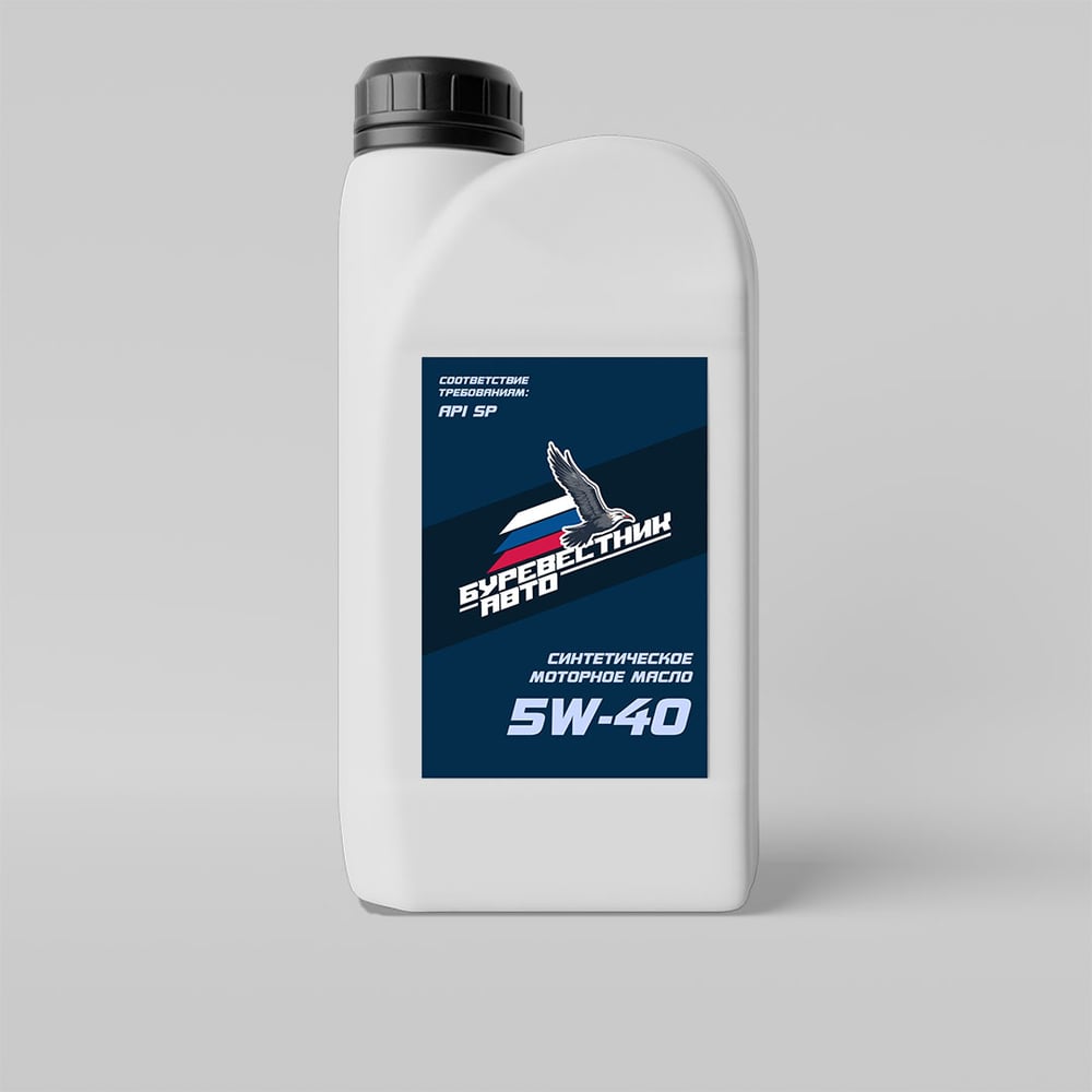 Изображение товара Моторное масло Буревестник-Авто 5W-40 SP синтетическое 1л