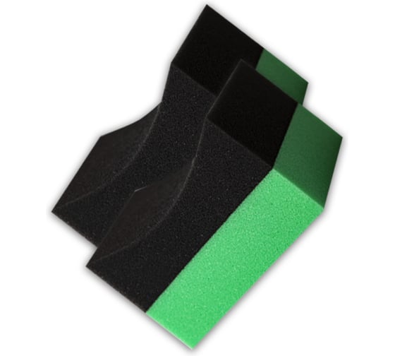 Изображение товара Широкий аппликатор для чернения резины Fox Chemie губка для шин 2шт LMF36_2