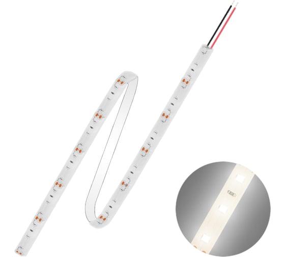 Изображение товара Светодиодная лента FL-LED FL-Strip 2835- SW60-NW 12.0W/m 4000K DC-24V IP65 10x5000mm 1250lm/m 613653