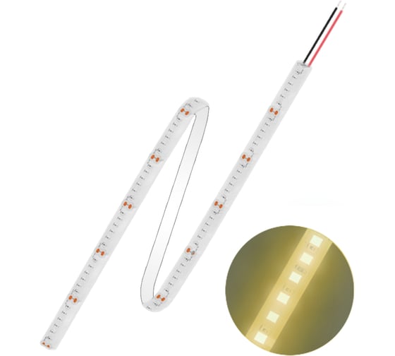 Изображение товара Светодиодная лента FL-LED FL-Strip 2835-SW120- WW 24.0W/m 3000K DC-24V IP65 10x5000mm 2500lm/m 613882