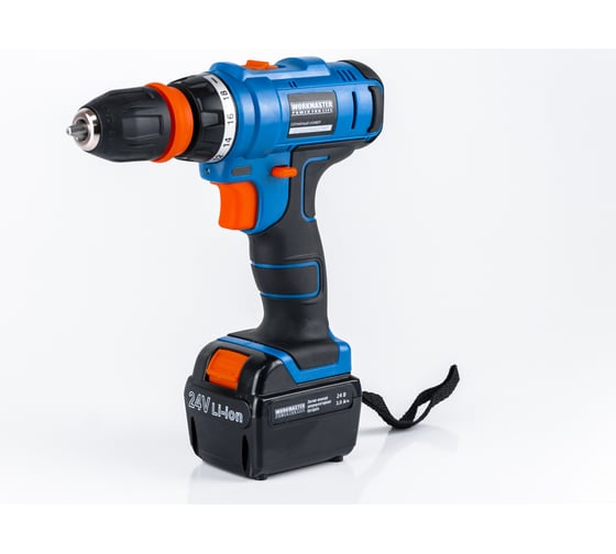 Изображение товара Аккумуляторная дрель-шуруповерт WorkMaster АШ-24ЛС