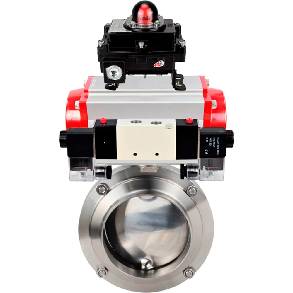 Изображение товара Затвор дисковый 304-304-EPDM Ду50 Ру10 нержавеющая сталь БКВ DN