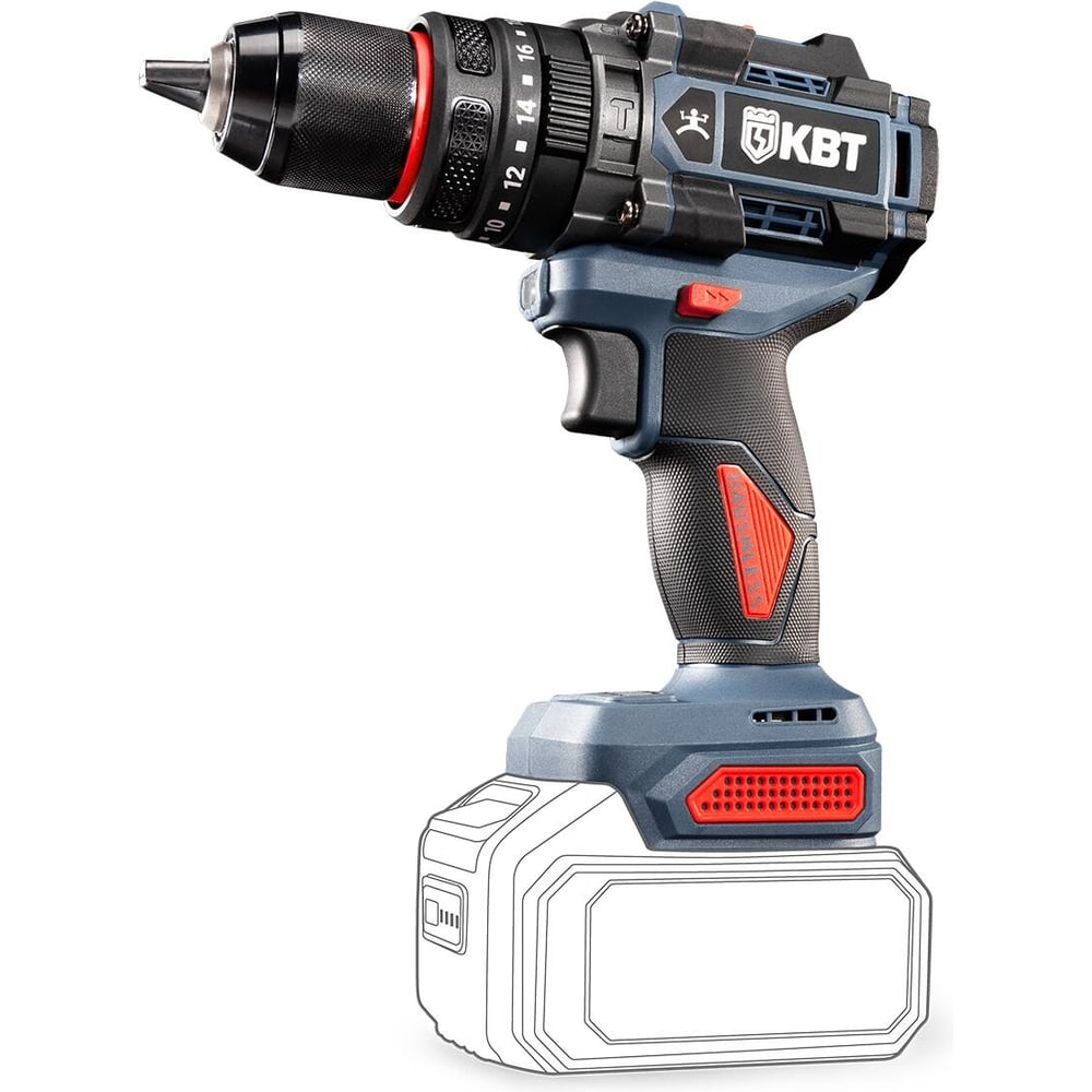 Изображение товара Ударная дрель-шуруповерт DB-20-160 без АКБ и ЗУ ПРОФИ КВТ 20 В