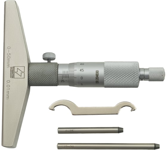 Изображение товара Глубиномер микрометрический ТОЧИНТЕХ ГМ- 50-0.01 ГОСРЕЕСТР 90410-23 гм00002