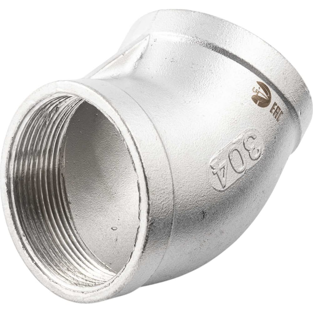 Изображение товара Отвод резьбовой NEWKEY 45°, нержавеющий DN65 AISI304 PN16