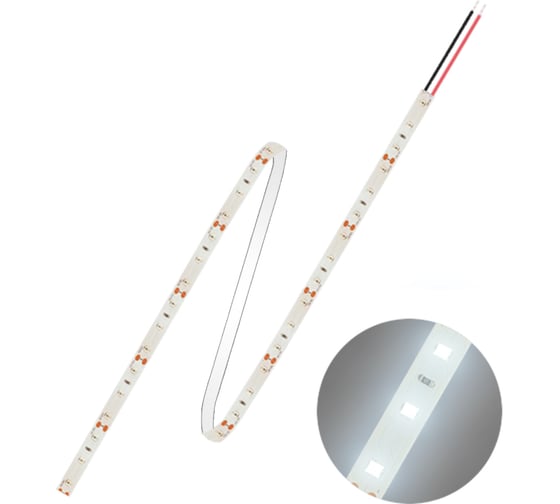 Изображение товара Светодиодная лента FL-LED FL-Strip 2835 - S60- CW 12.0W/m 6500K DC-12V IP20 10x5000mm 1250lm/m 607362