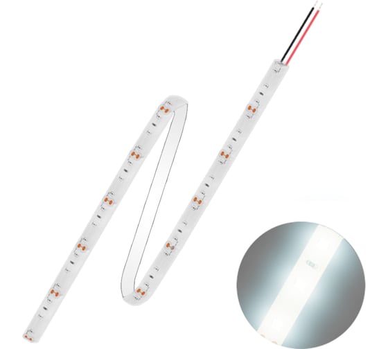 Изображение товара Светодиодная лента FL-LED FL-Strip 2835-SW120- CW 24.0W/m 6500K DC-12V IP65 10x5000mm 2500lm/m 610515