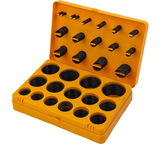 Изображение товара Кольца уплотнительные резиновые маслобензостойкие (382 шт; дюймовые) Forsage 12617 F-725