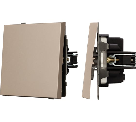 Изображение товара Механизм выключателя одноклавишный проходной Arlight SWT-TENDO-MKP1-PL-GD 1шт 054043