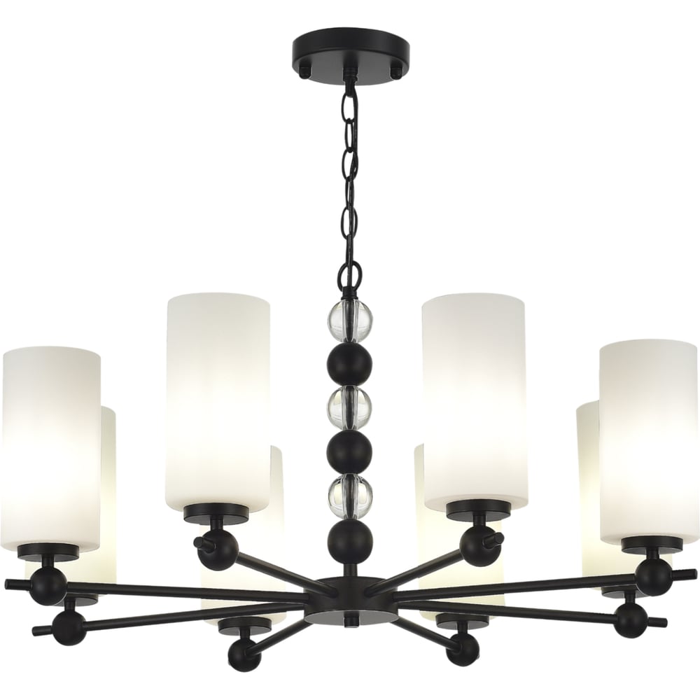 Изображение товара Подвесной светильник ST LUCE 8 ламп E27 модерн черный белый 75 см