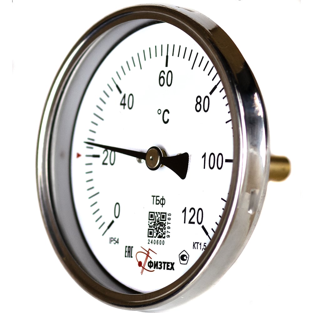 Изображение товара Биметаллический термометр ПО Физтех ТБф-120 для измерения температуры 0-120С
