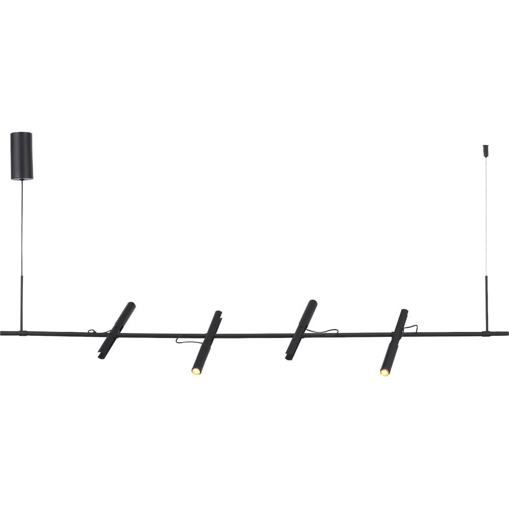 Изображение товара Светильник подвесной ST LUCE черный/черный, золотистый LED 4*3W 3000K SL6210.403.04