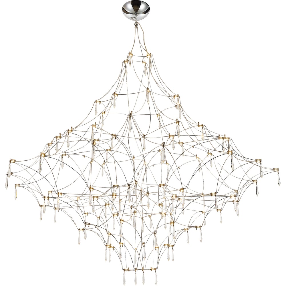 Изображение товара Подвесной светильник ST LUCE Хром прозрачный LED 114 ламп 20 м2