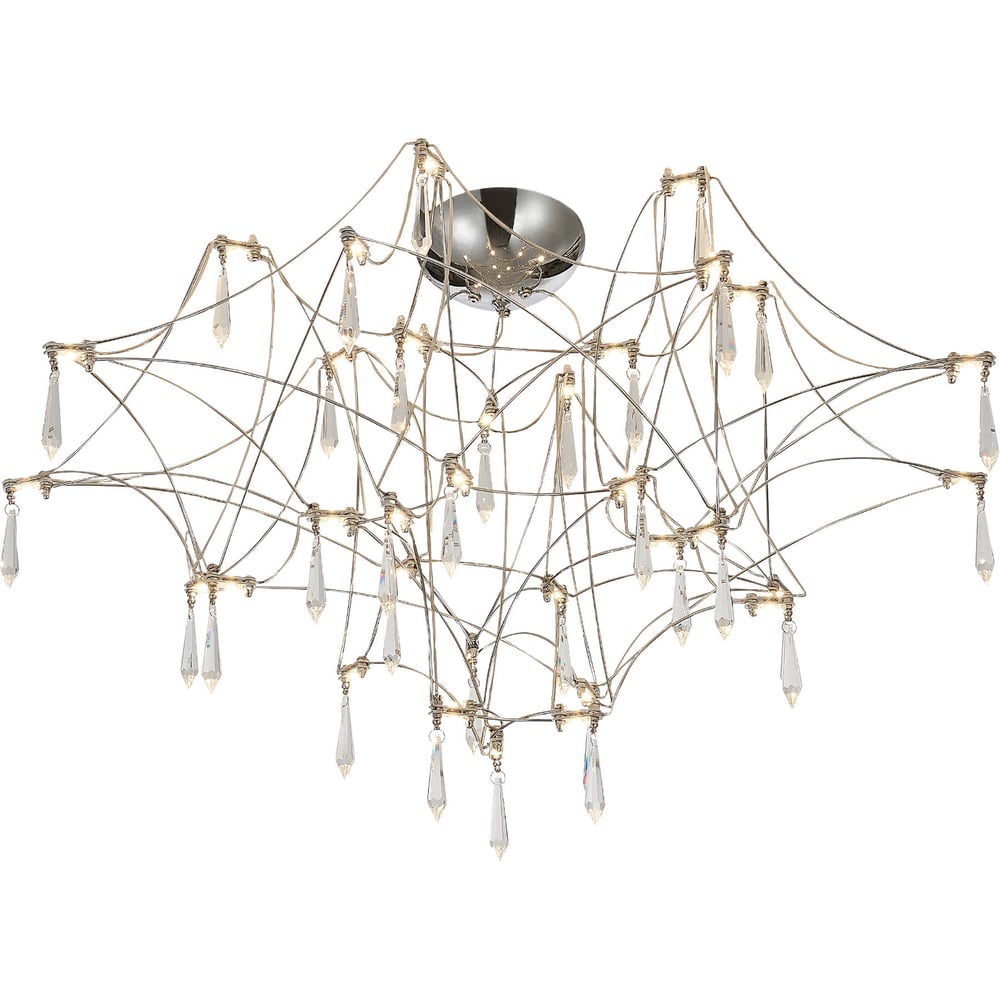 Изображение товара Потолочный светильник LED хром/прозрачный, 78 ламп, 3000K, SL6601.102.78