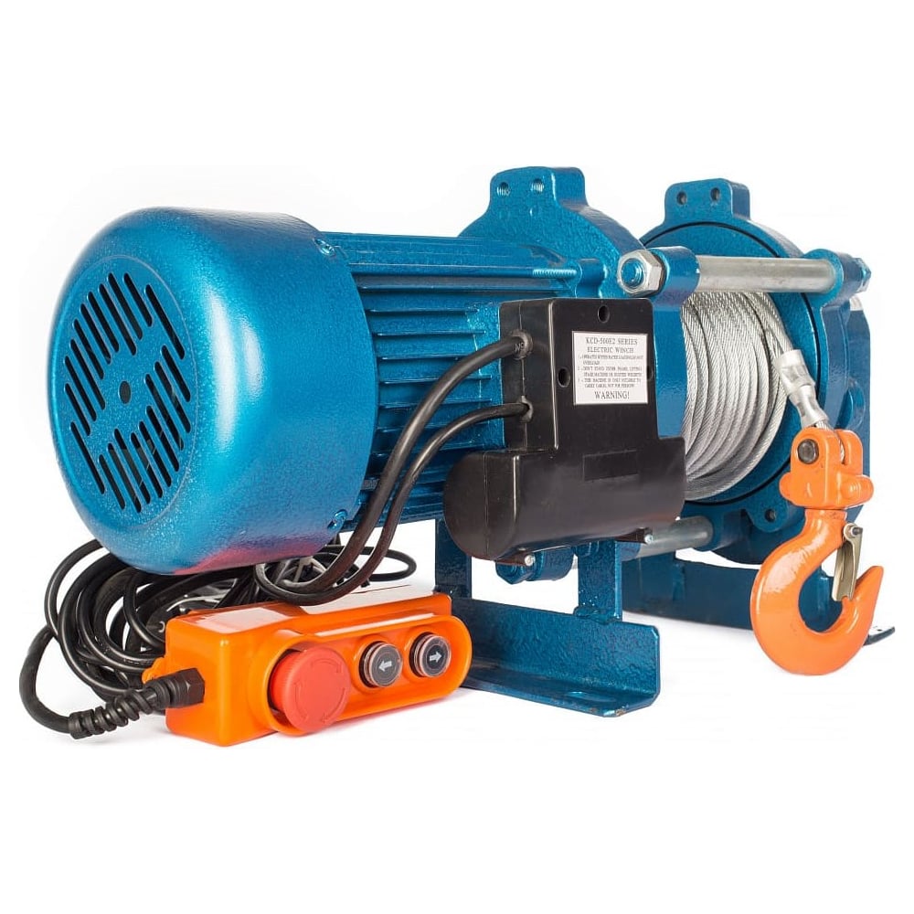 Изображение товара Электрическая лебедка TOR ЛЭК-300 E21 KCD 600 кг 220 В с тросом 70 м