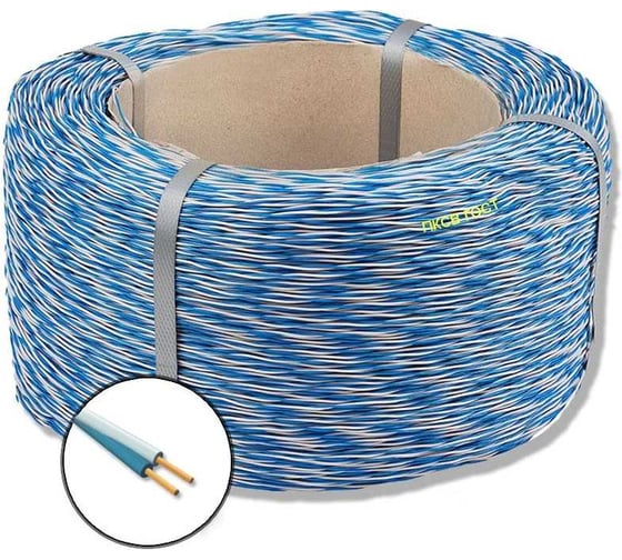 Изображение товара Провод кроссовый БУРЕВЕСТНИК пксв 2x0.4 мм2, 1м OZ67762L1 BOZ67762L1