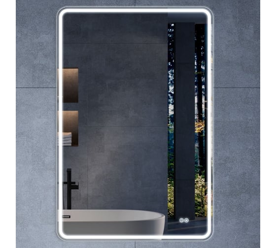 Изображение товара Зеркало VINCEA LED 600x800 c сенсорным выключателем и диммером, антизапотевание VLM-3VC600-2